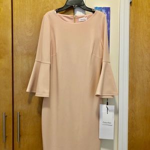 CALVIN KLEIN BELL SLEEVE DRESS